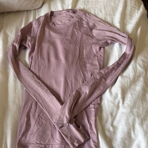 lululemon athletica Mauve Long Sleeve Top